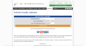 FE International Website Penalty Indicator