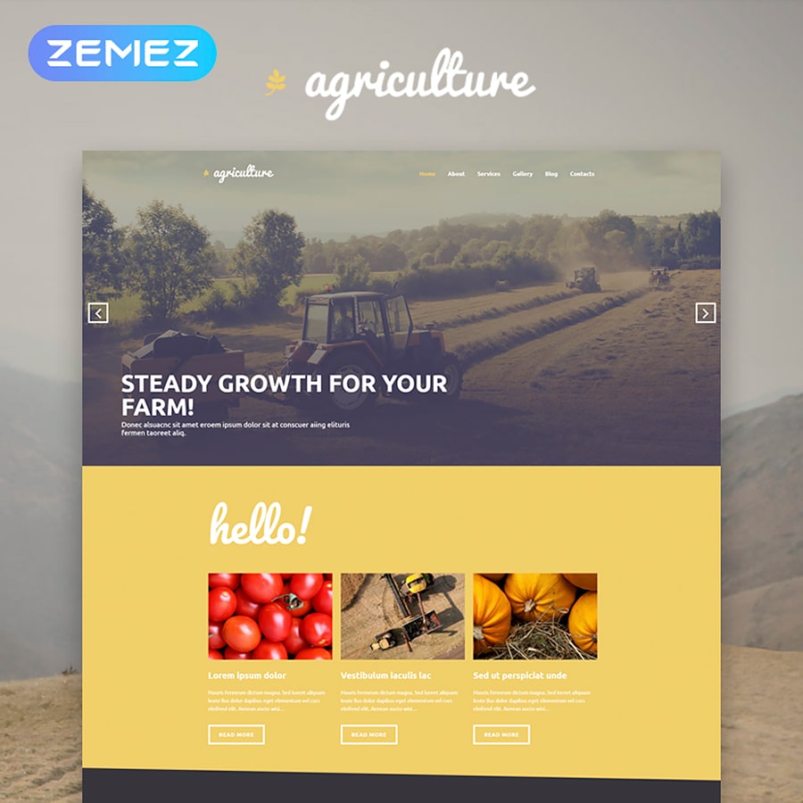 WordPress šablona Agriculture