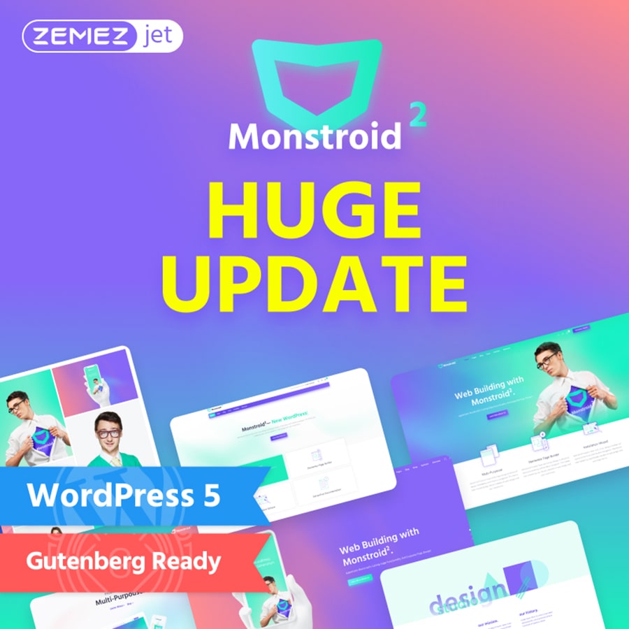 WordPress šablona Monstroid2