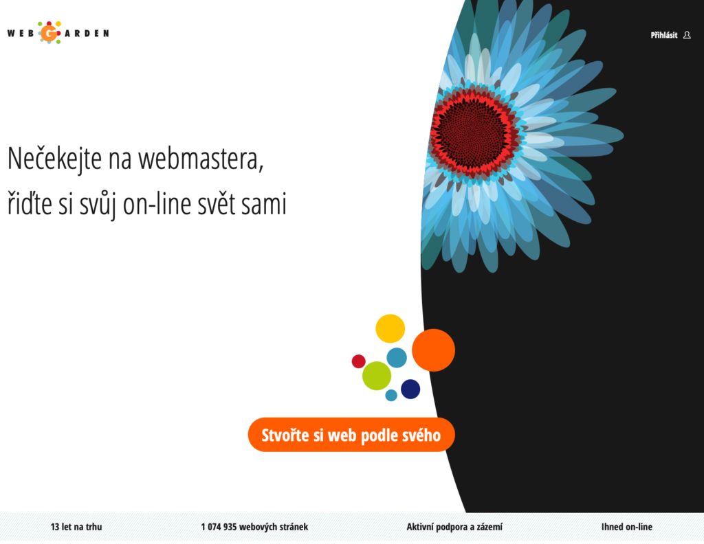Webgarden.cz WYSIWYG editor webových stránek