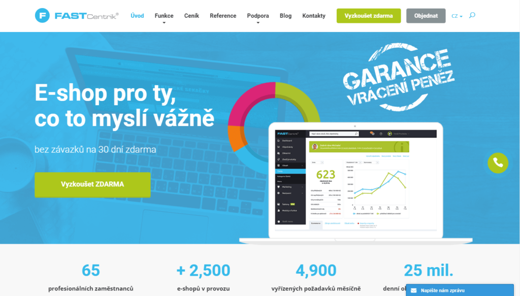 E-shopová platforma fastcentrik.cz