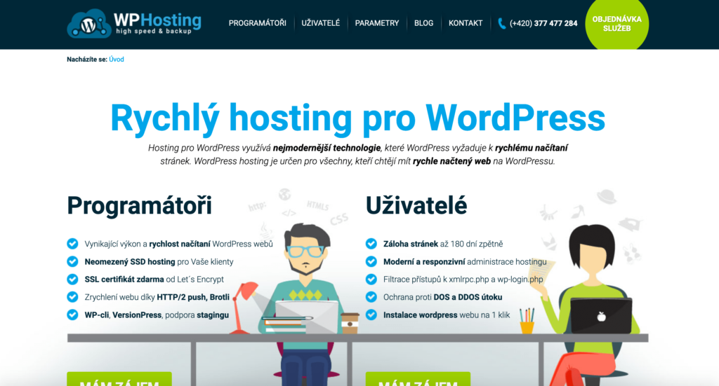 WP-hosting.cz hosting