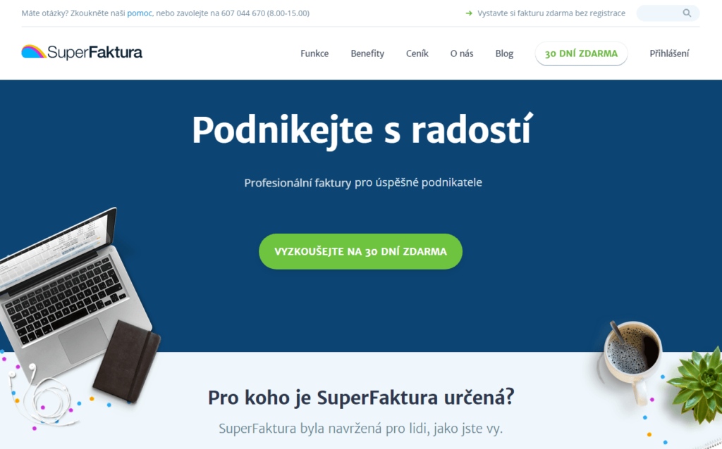 SuperFaktúra.cz fakturační nástroj pro firmy