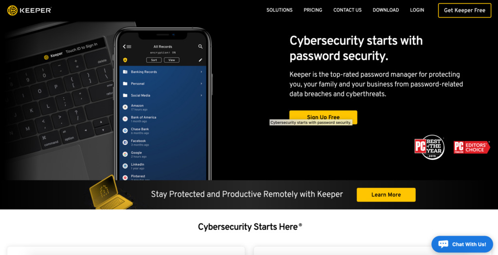 Password manager Keepsecurity.com