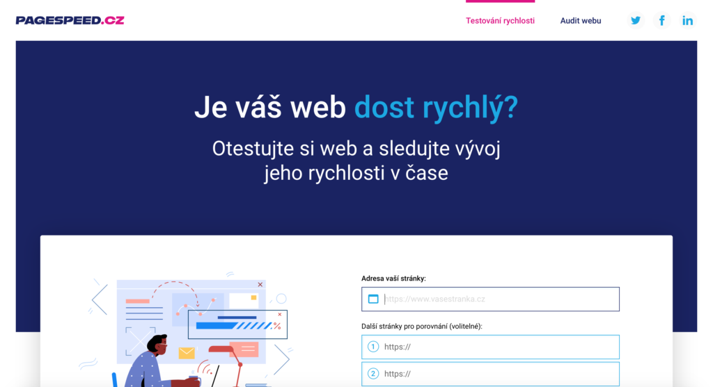 Pagespeed.cz nástroj na měření ryhlosti webových stránek
