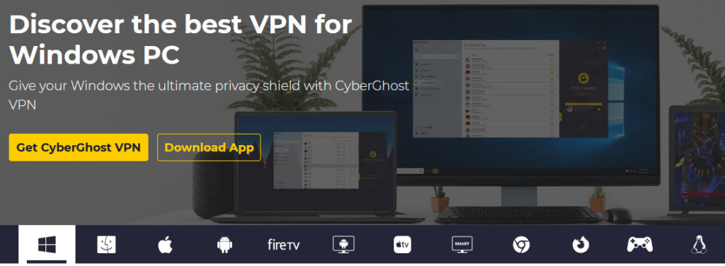 CyberGhost VPN recenze aplikace pro Windows